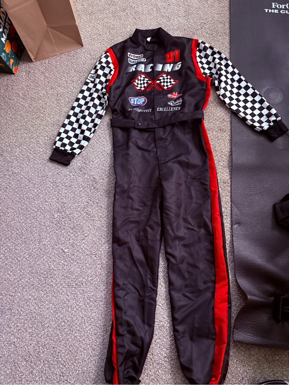 Men’s Racecar Driver Costume Size Medium